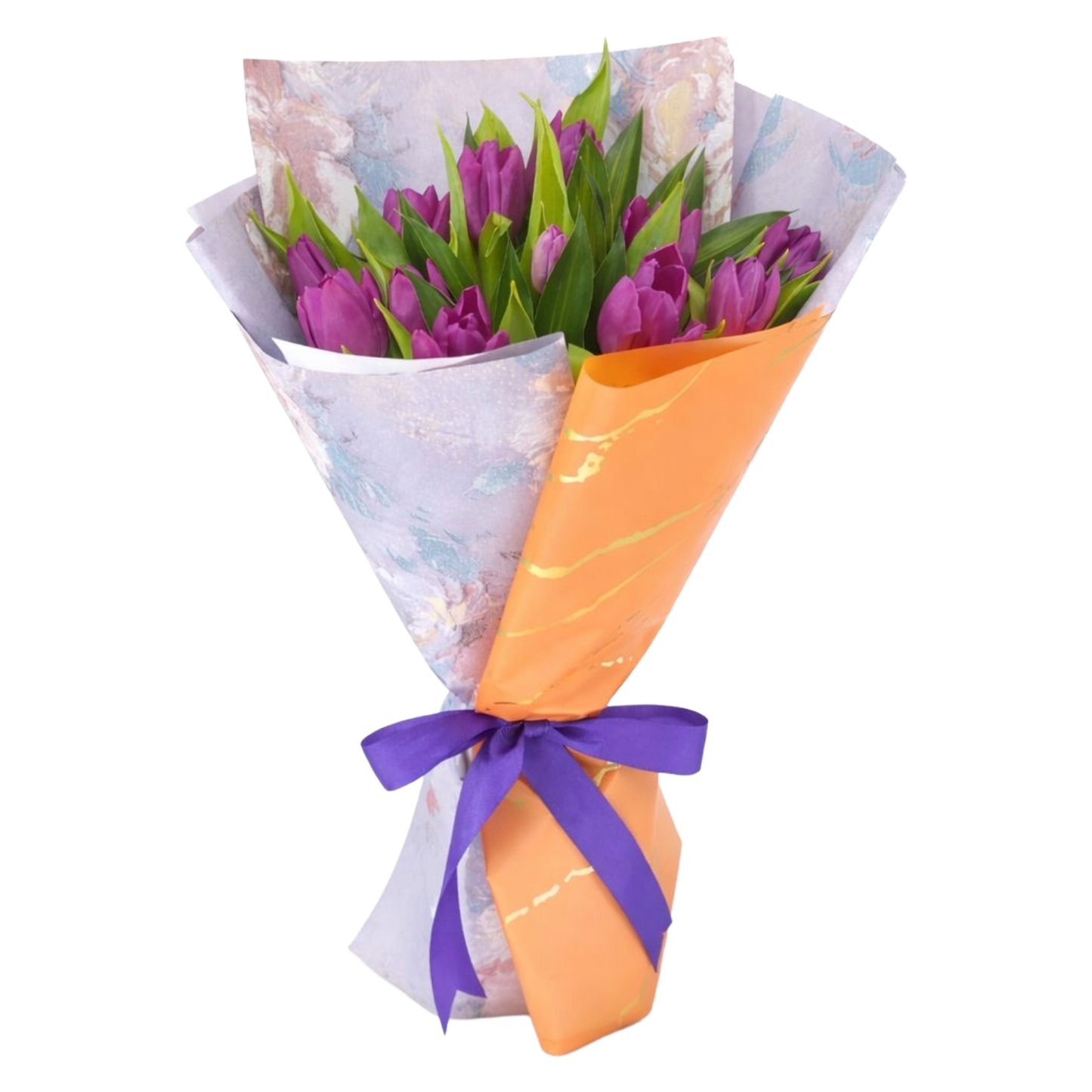 11 Purple Tulips