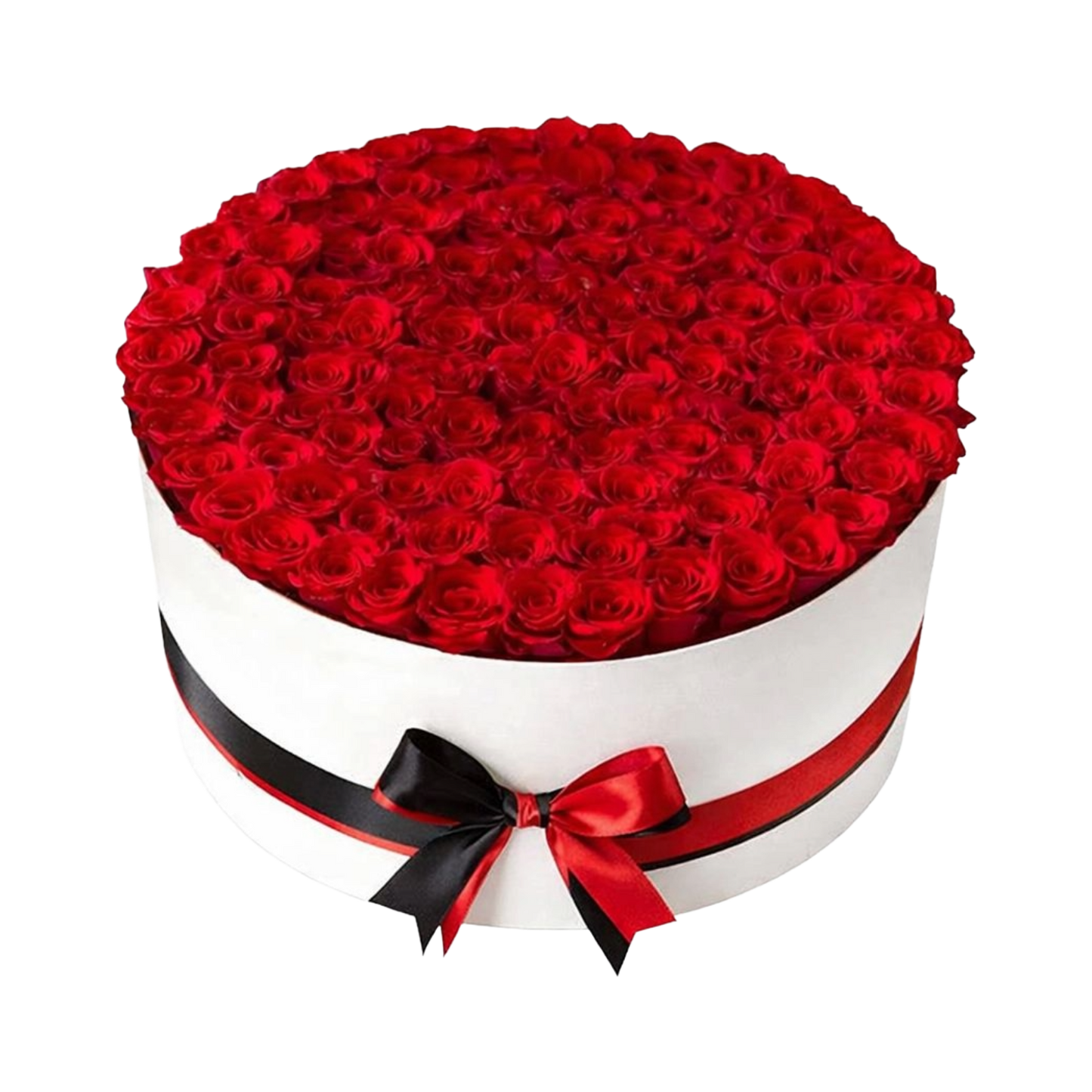 Round Rose Box White
