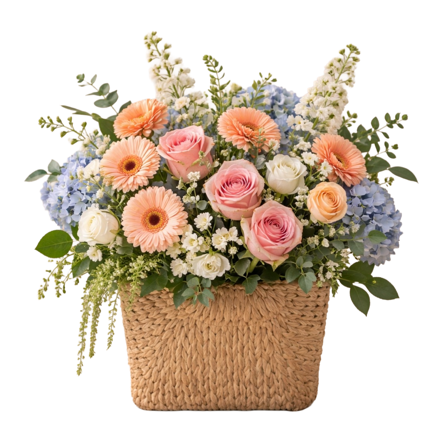 Pastel Bloom Basket