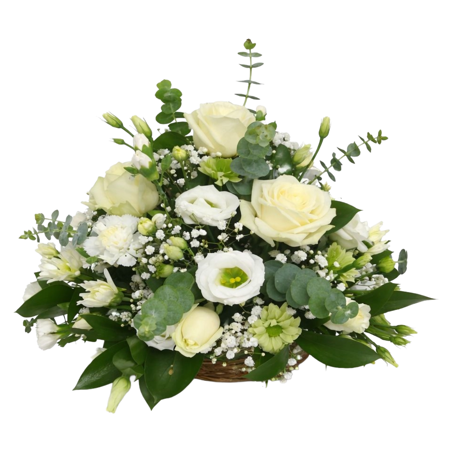 Classic White Round Basket