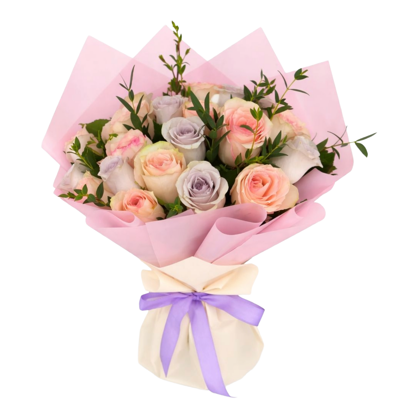 21 Mixed Rose with Greens