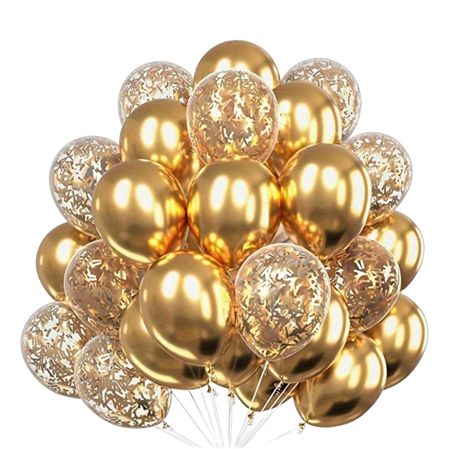 20pcs Metallic Confetti Balloon Gold Latex Balloon