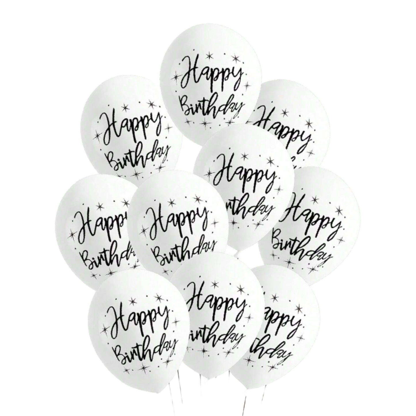 1 Piece Matte Happy Birthday Balloons