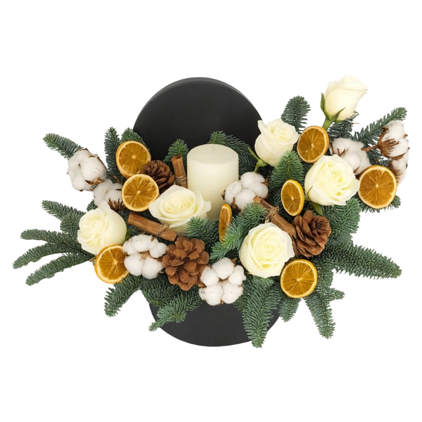 Winter Ivory Centerpiece
