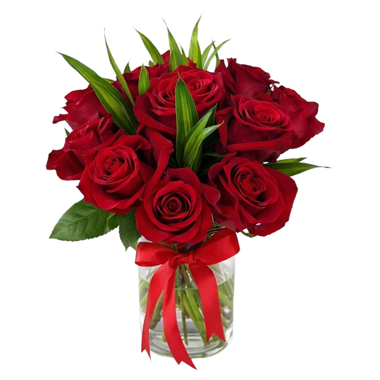 11 Red Rose and Greens