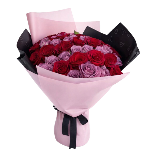 51 Red and Purple Roses