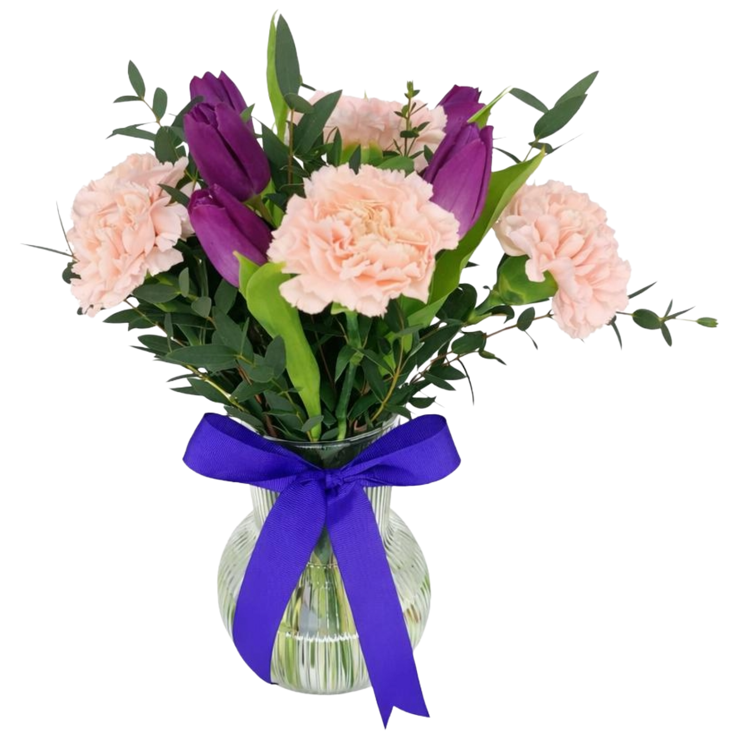 Tulip and Carnations in Vase