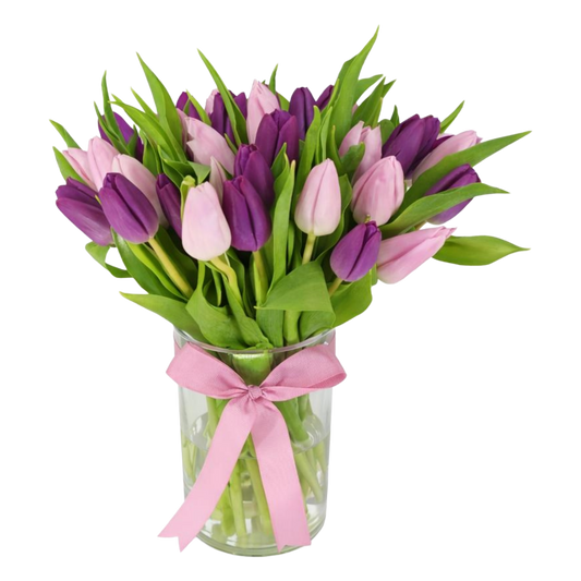 51 Tulips in Vase