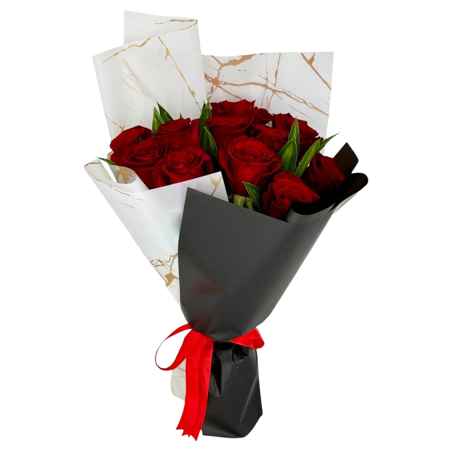 11 Red Rose and Greens