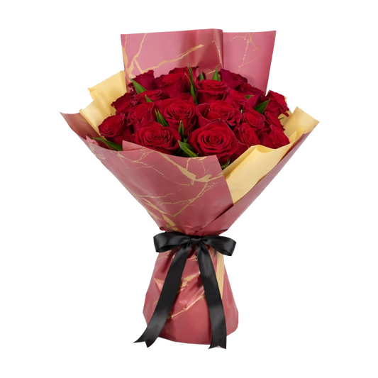 21 Red Rose and Greens