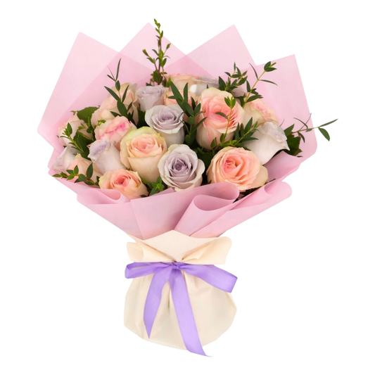 21 Mixed Rose with Greens
