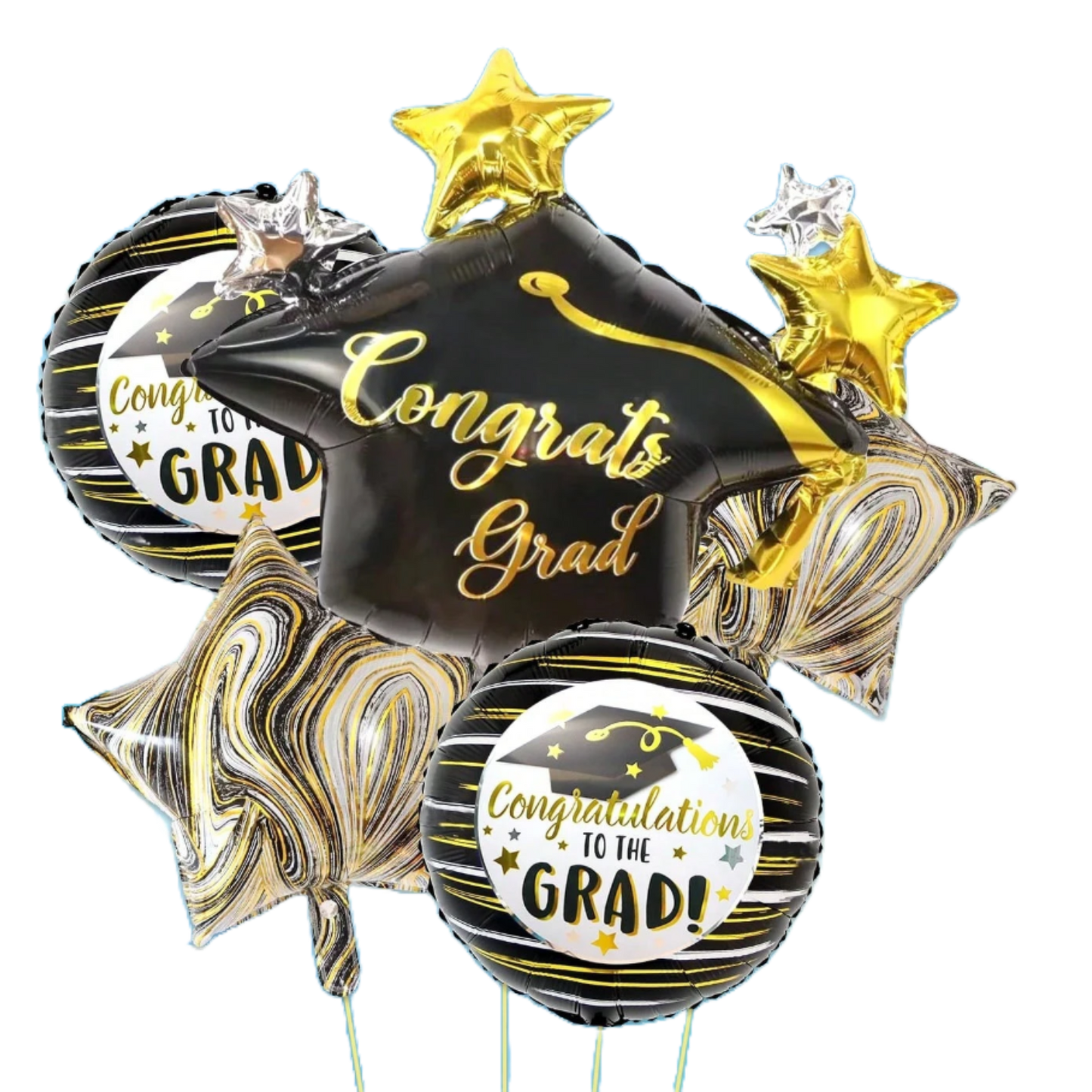 5pcs Graduation Star Balloon Set
