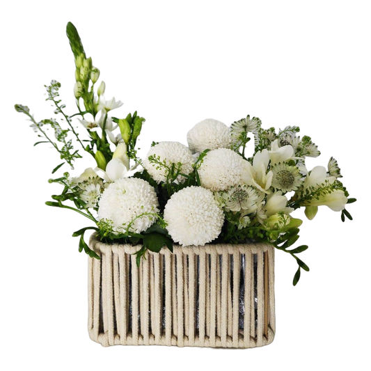 White fantasy basket