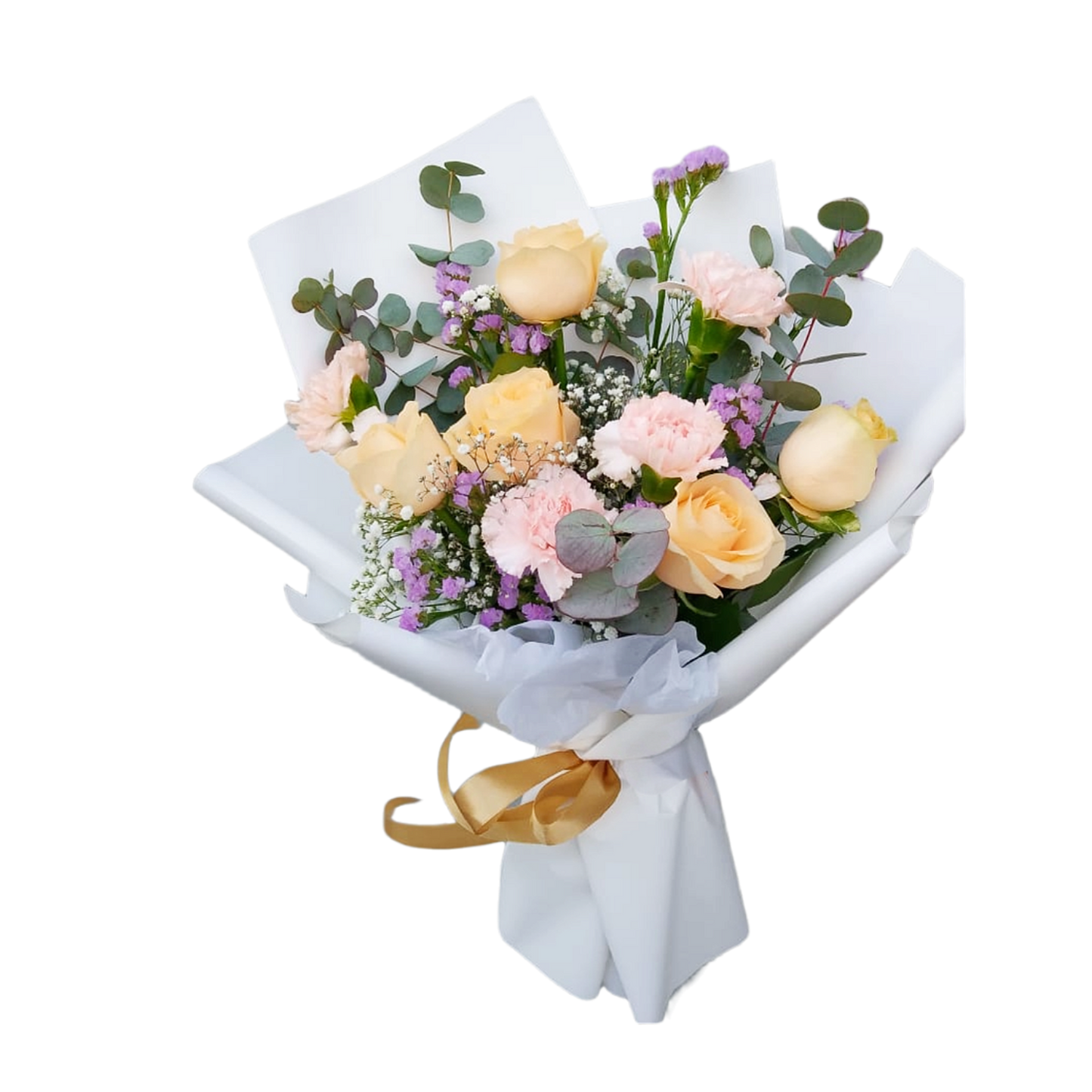 Peach Dream Rose & Eucalyptus Pickup-Only