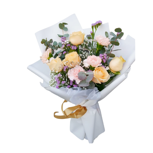 Peach Dream Rose & Eucalyptus Pickup-Only