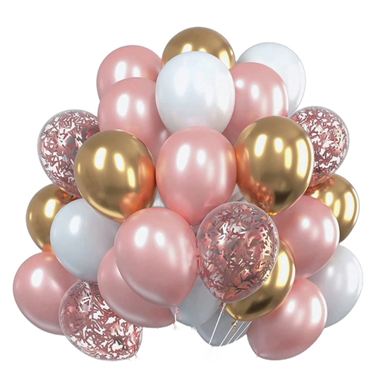 30pcs Sequins Metal Latex Balloon