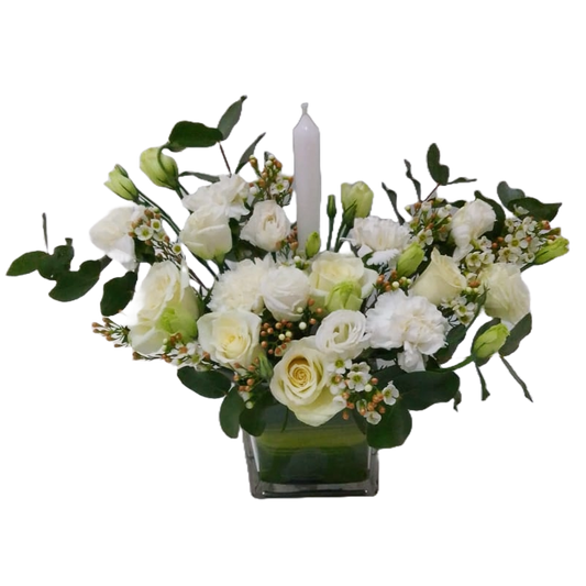Pure Elegance White Floral Centerpiece Pickup-Only