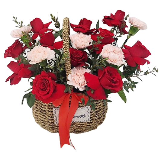 Rose Carnation Basket 11/6