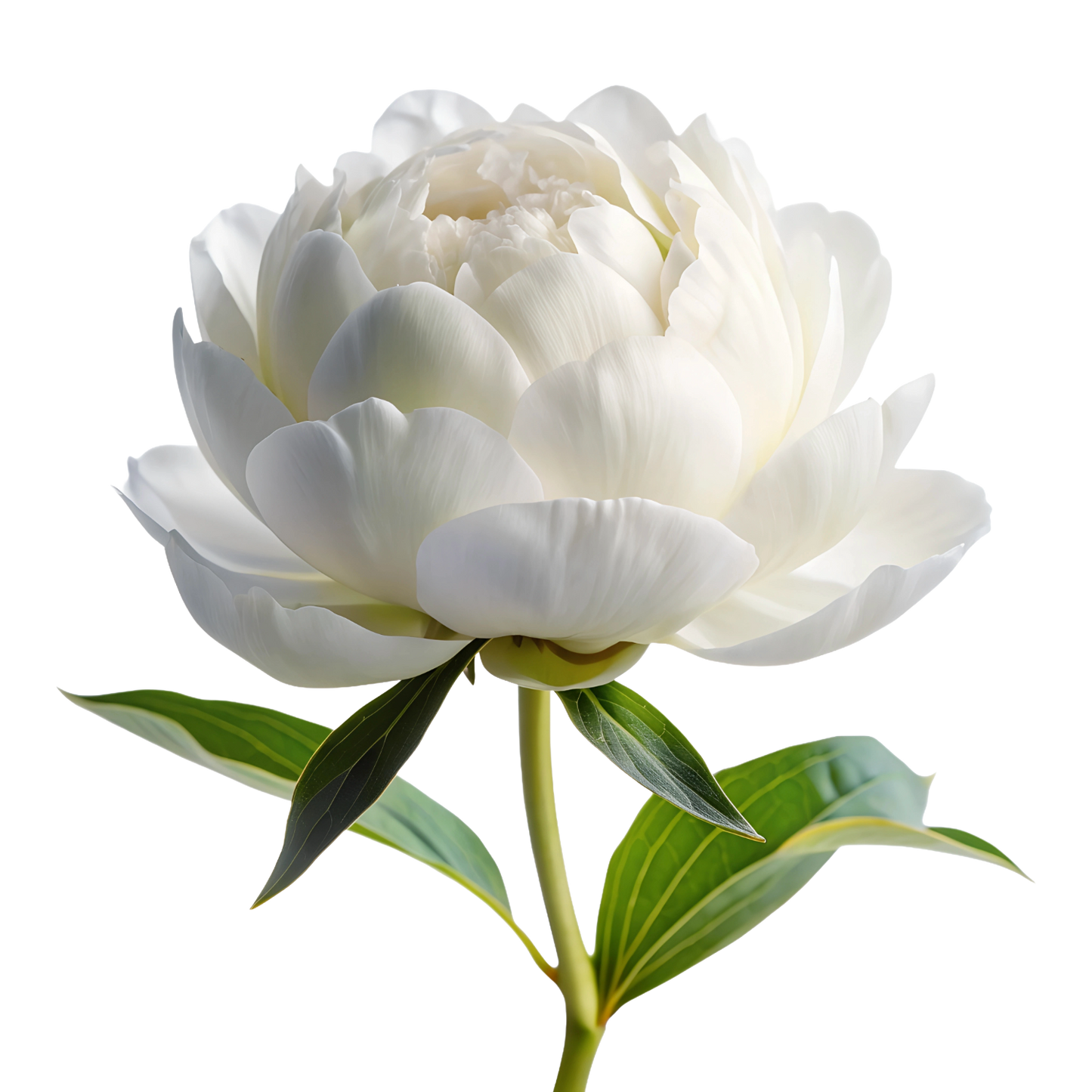 Peony White Per Stem