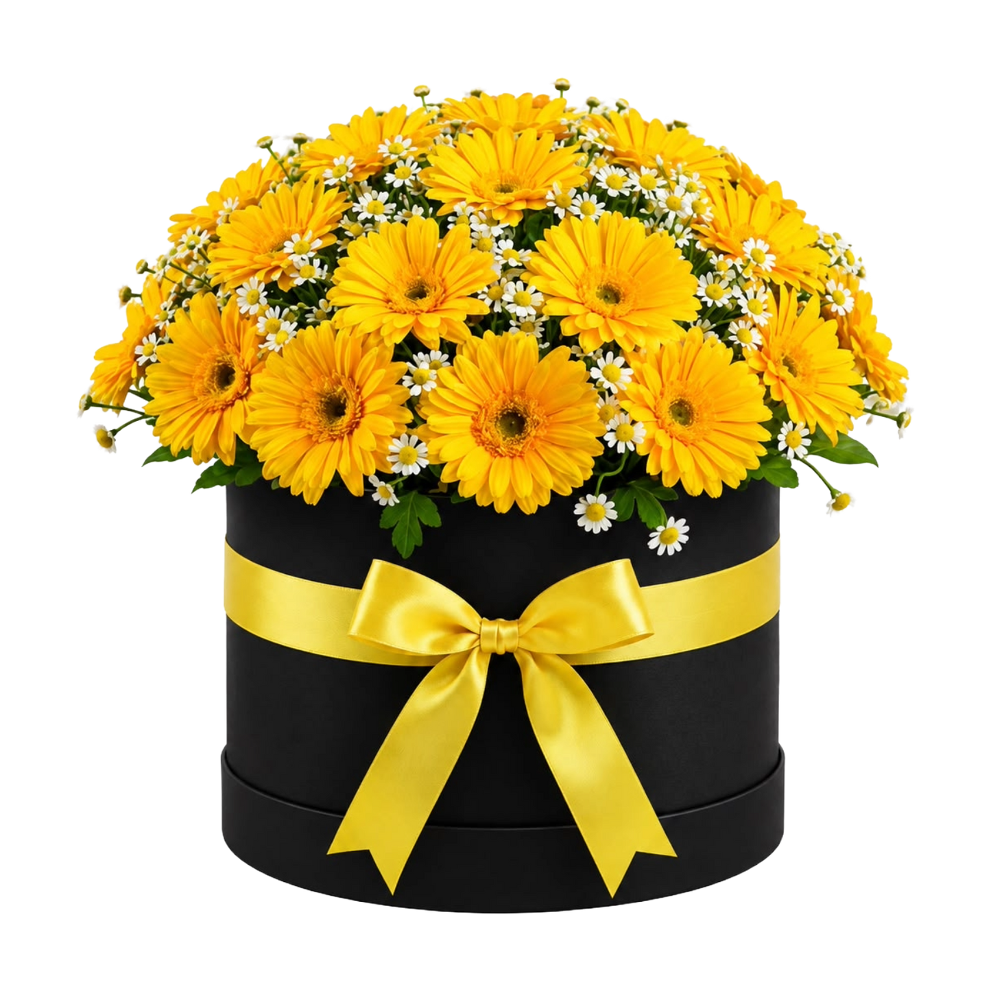 Golden Gerbera Hatbox