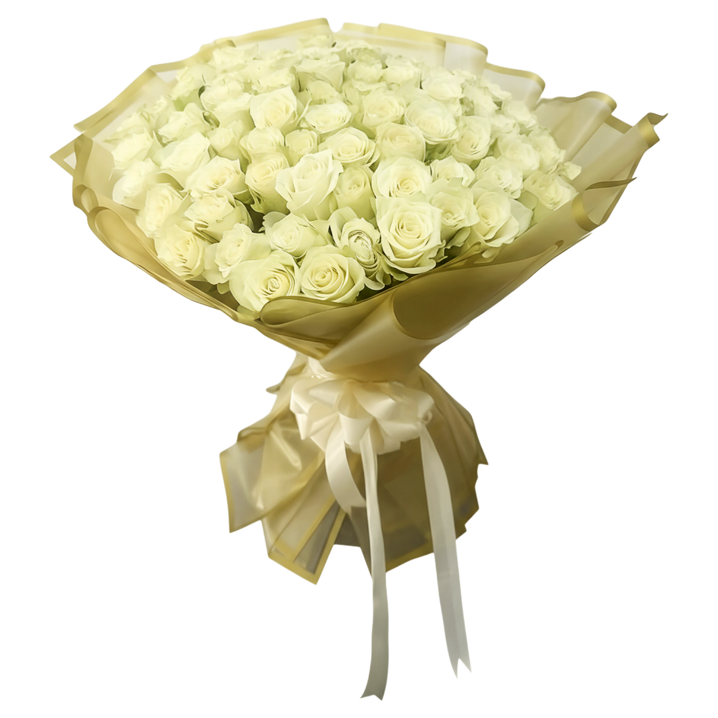 100/50 White Rose Bouquet